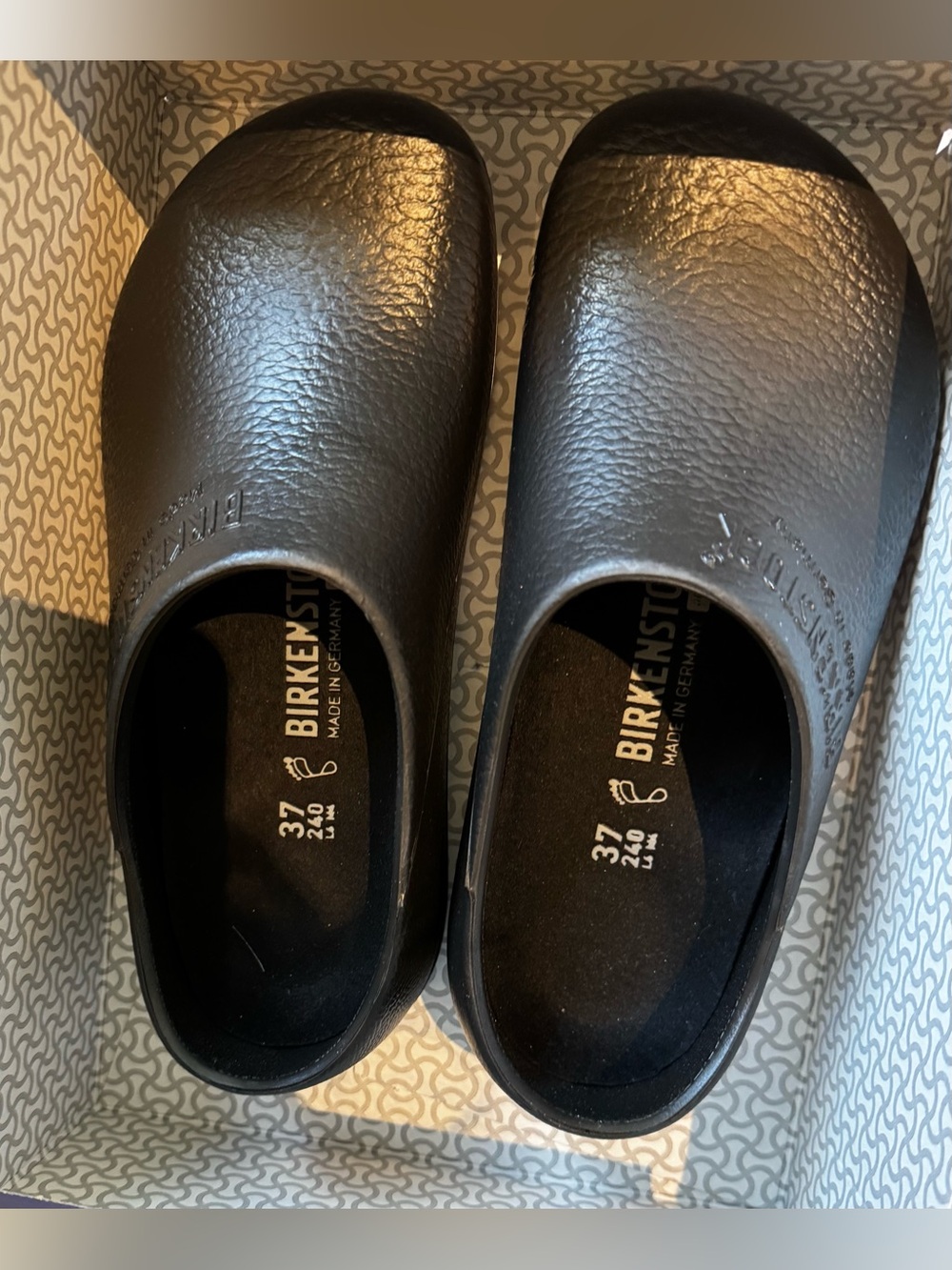 NWT Birkenstock Profi Black Clogs
